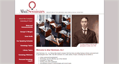 Desktop Screenshot of ahaseminars.com